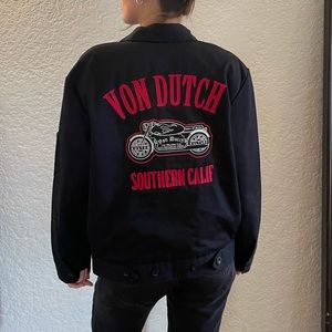 Von Dutch - Black Vintage Gas Jacket